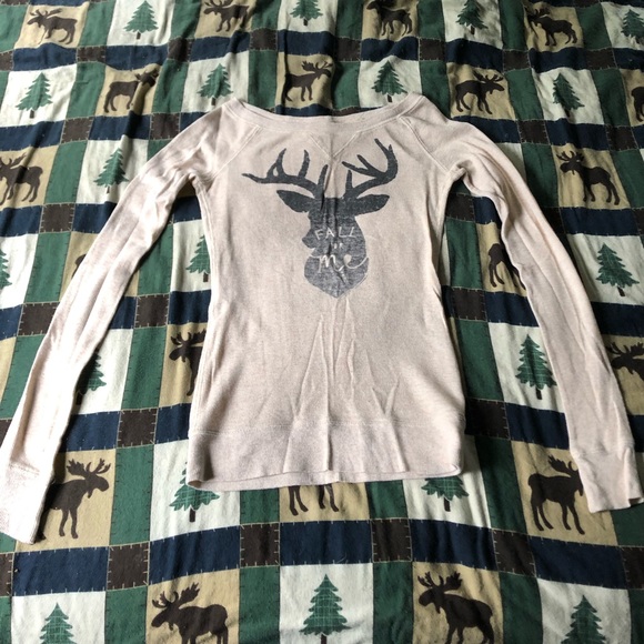 Fall for me Deer American Eagle long sleeve shirt - Picture 2 of 6